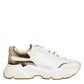 Dolce & Gabbana White Daymaster Leather Low Top Sneakers Shoes