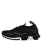 Dolce & Gabbana Black SORRENTO Lace Up Men Sneakers Shoes