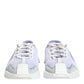 Dolce & Gabbana Purple White NS1 Lace Up Low Top Sneakers Shoes