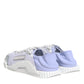 Dolce & Gabbana Purple White NS1 Lace Up Low Top Sneakers Shoes