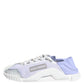 Dolce & Gabbana Purple White NS1 Lace Up Low Top Sneakers Shoes