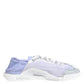 Dolce & Gabbana Purple White NS1 Lace Up Low Top Sneakers Shoes