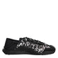 Dolce & Gabbana Black White NS1 Lace Up Low Top Sneakers Shoes