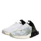 Dolce & Gabbana White Black Low Top Sorrento Sneakers Shoes
