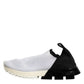 Dolce & Gabbana White Black Low Top Sorrento Sneakers Shoes
