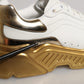 Dolce & Gabbana White Gold Daymaster Low Top Sneakers Shoes