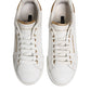 Dolce & Gabbana White Leather Low Top Women Sneakers Shoes