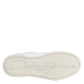 Dolce & Gabbana White Leather Low Top Women Sneakers Shoes