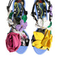 Dolce & Gabbana Multicolor Floral Crystal KEIRA Sandals Shoes
