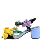 Dolce & Gabbana Multicolor Floral Crystal KEIRA Sandals Shoes