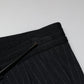 Dolce & Gabbana Black Stripes Viscose Skinny Dress Men Pants
