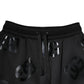 Dolce & Gabbana Black Logo Cotton Bermuda Sweatshorts Shorts
