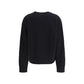 Versace Black Fleece Wool Sweatshirt