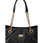 Dolce & Gabbana Black Leather Tote Bag Womens Tote Bag