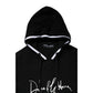 Dolce & Gabbana Black Hooded Logo Print Sweatshirt Sweater