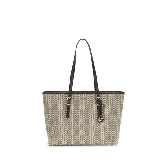 Michael Kors Quinn large jacquard logo Tote Bag Womens Shoulder Bag