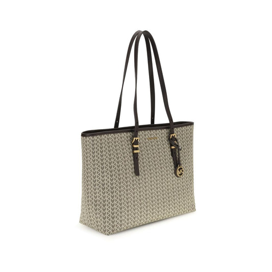 Michael Kors Quinn large jacquard logo Tote Bag Womens Shoulder Bag