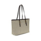 Michael Kors Quinn large jacquard logo Tote Bag Womens Shoulder Bag