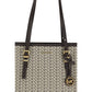 Michael Kors Quinn large jacquard logo Tote Bag Womens Shoulder Bag