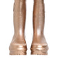 Dolce & Gabbana Rose Gold Rubber Pull On Rain Boots  Shoes