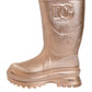 Dolce & Gabbana Rose Gold Rubber Pull On Rain Boots  Shoes