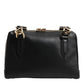Dolce & Gabbana Black Mediterranean Leather Shoulder Crossbody Bag
