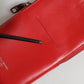 Dolce & Gabbana Red Leather Purse Phone Sling Crossbody Neck Strap Bag