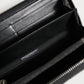Dolce & Gabbana Black Leather DG Plaque Zip Around Continental Wallet