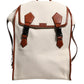 Dolce & Gabbana Beige Brown Canvas Leather EDGE Travel Men Back Pack Bag