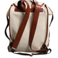 Dolce & Gabbana Beige Brown Canvas Leather EDGE Travel Men Back Pack Bag