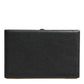 Dolce & Gabbana Black Leather Gold Frame Clutch Evening Party Purse Bag
