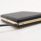Dolce & Gabbana Black Leather Gold Frame Clutch Evening Party Purse Bag