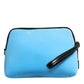 Dolce & Gabbana Blue Nylon DG Logo Print Clutch Zip Pouch Bag