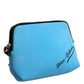 Dolce & Gabbana Blue Nylon DG Logo Print Clutch Zip Pouch Bag