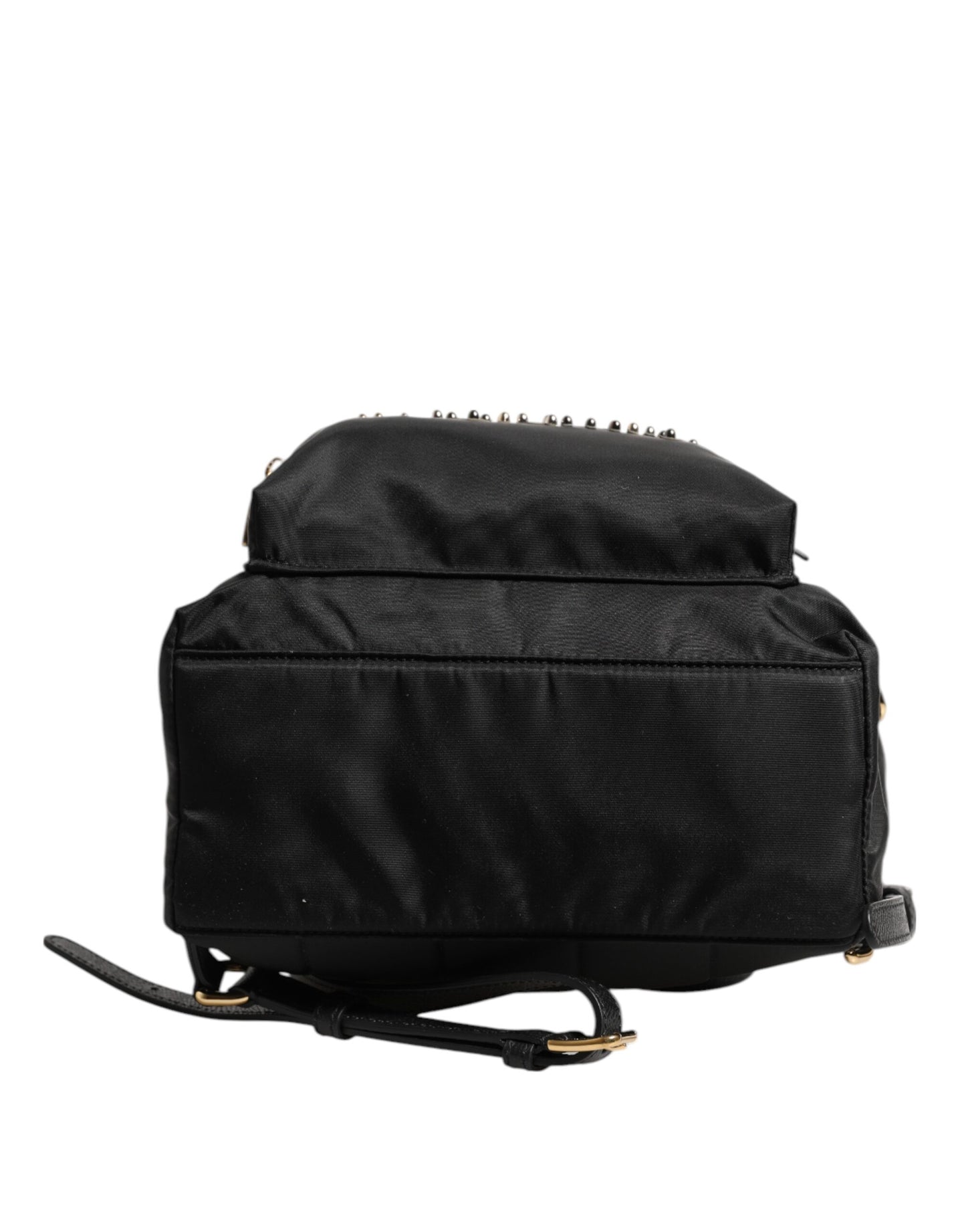 Dolce & Gabbana Black Nylon #DGFAMILY VULCANO Embellished Backpack Bag Womens Backpack