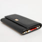 Dolce & Gabbana Black Leather Logo Plaque Card Holder Trifold Wallet