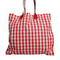 Dolce & Gabbana Red I Love Pizza Rhinestone Embellished Tote Bag