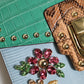 Dolce & Gabbana Blue Green LUCIA Embellished Crossbody Bag