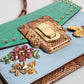 Dolce & Gabbana Blue Green LUCIA Embellished Crossbody Bag