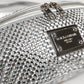 Dolce & Gabbana Silver Crystal-Embellished Belt Strap Bag