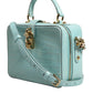 Dolce & Gabbana Mint Green Embossed Leather Padlock Shoulder Bag Womens Shoulder Bag