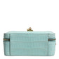 Dolce & Gabbana Mint Green Embossed Leather Padlock Shoulder Bag Womens Shoulder Bag