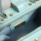 Dolce & Gabbana Mint Green Embossed Leather Padlock Shoulder Bag Womens Shoulder Bag