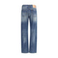 Prada Blue Cotton Straight-Leg Jeans