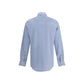 Finamore Light Blue Cotton Dress Shirt