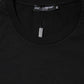 Dolce & Gabbana Black Logo Print Cotton Men Crew Neck T-shirt
