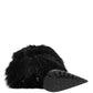 Dolce & Gabbana Black Faux Fur Pointed Knee High Stiletto Boots Shoes
