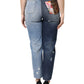 Dolce & Gabbana Multicolor Patchwork Tapered Denim Jeans