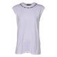 Dolce & Gabbana White Cotton Sleeveless Printed Tank T-shirt