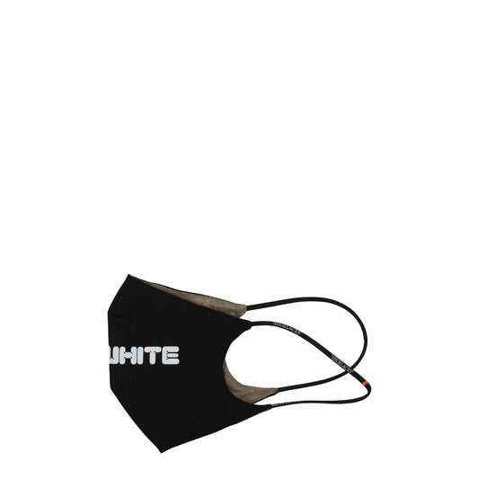 Off-White Black Cotton Facemasks Mens